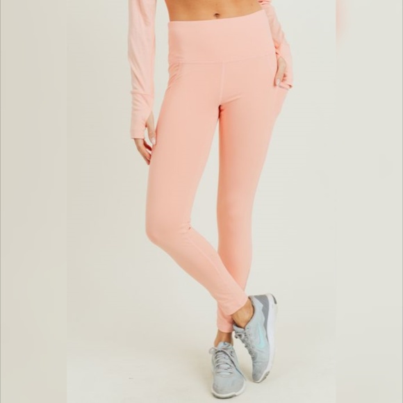 Highwaist Side-Mesh & Slit Full Leggings - Picture 4 of 8